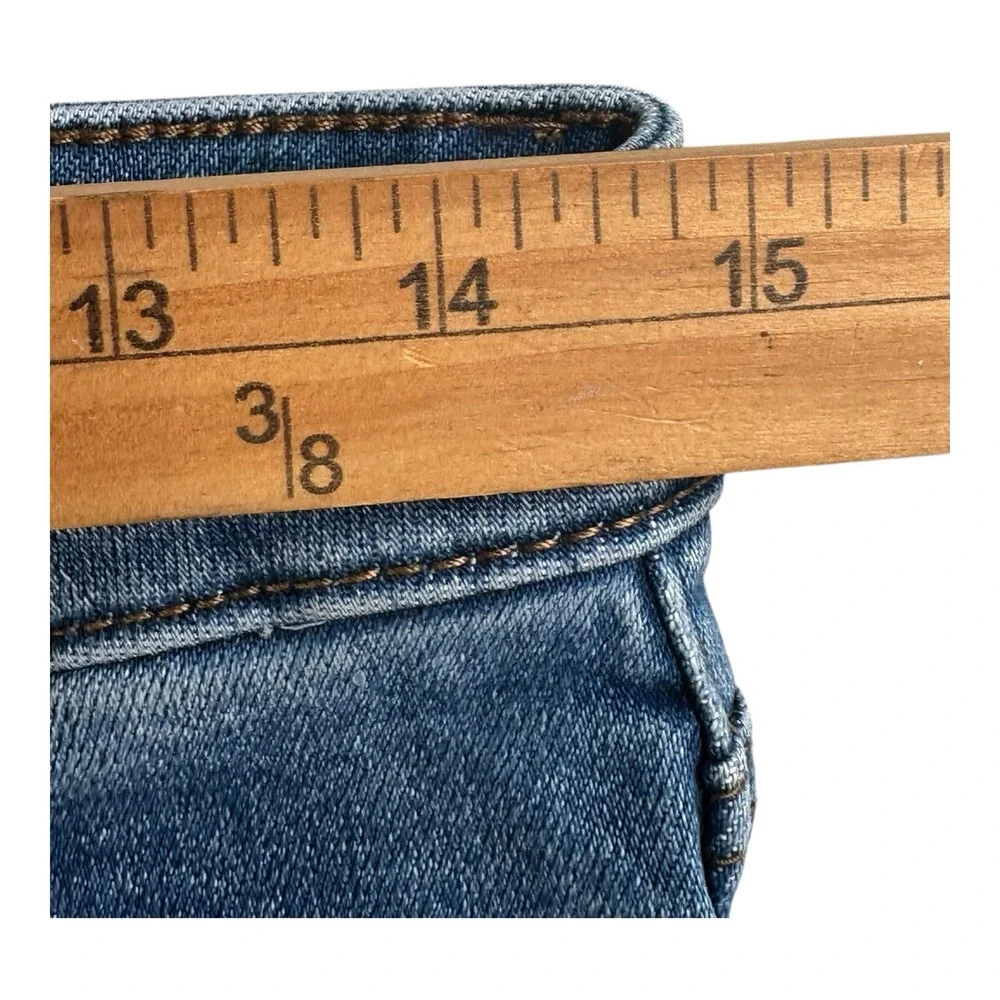 Kut From the Kloth Jeans Women's Size 8 Crop Straight Leg‎ Raw Hem Distressed